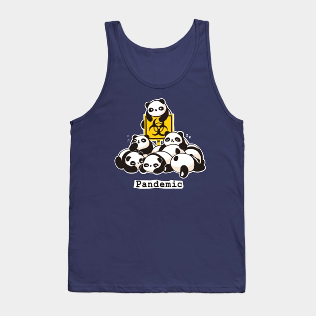 Funny Panda Pun - Pandemic 2020 - Social Distancing Tank Top by BlancaVidal